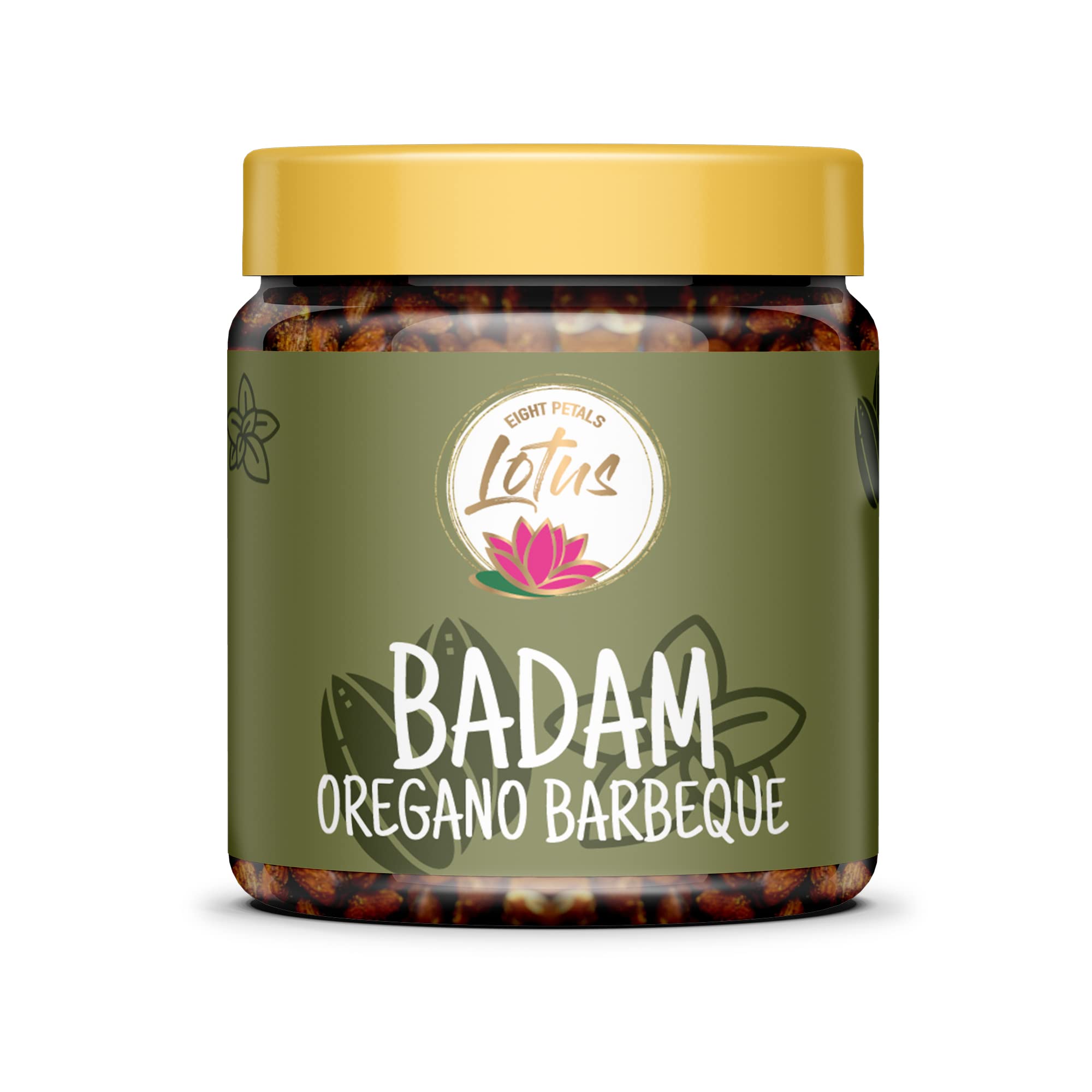 Eight Petals Lotus Almond (Badam) Oregano Barbeque 250g | Healthy & Tasty