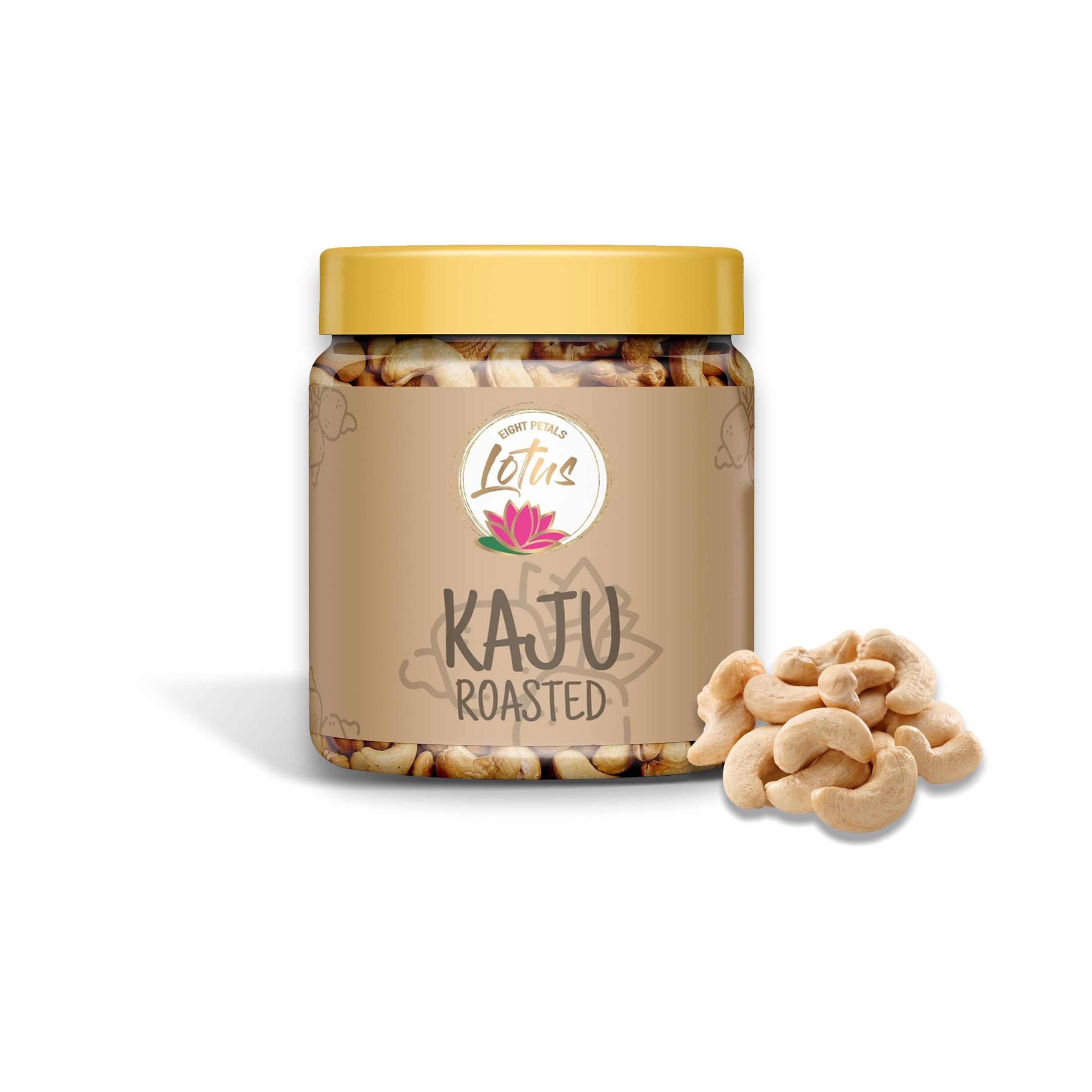 EIGHT PETALLED LOTUS Roasted Masala Cashews 250 G|| Whole Crunchy Masala Cashew|Organic Raw Cashew Nuts
