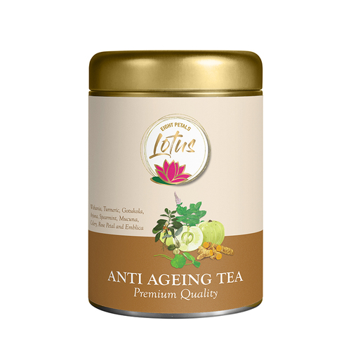 Eight Petals Lotus Anti Ageing Herbal Tea | 100% Natural | 50g Tin