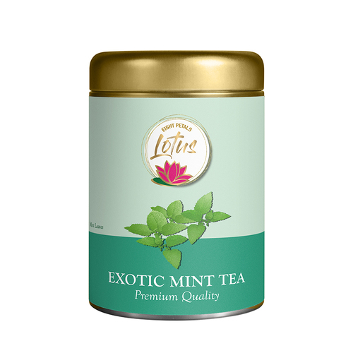 Eight Petals Lotus Exotic Mint Herbal Tea |100% Natural | 50g Tin